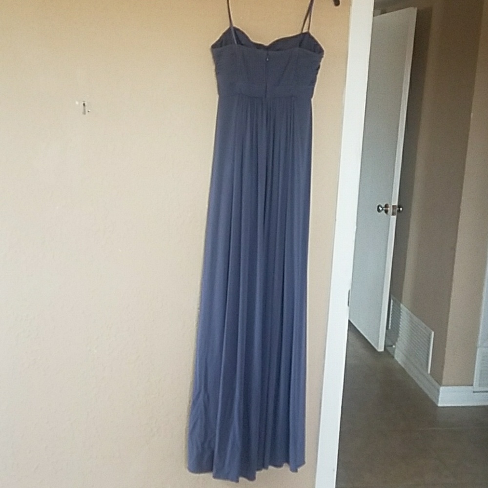 BCBG MaxAzria Long Gray Gown XS - Picture 5 of 8